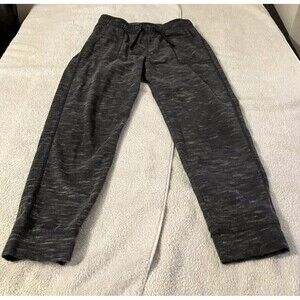 Women’s Medium Head Pants Grey Elastic Waist Straight Leg Activewear Stretch